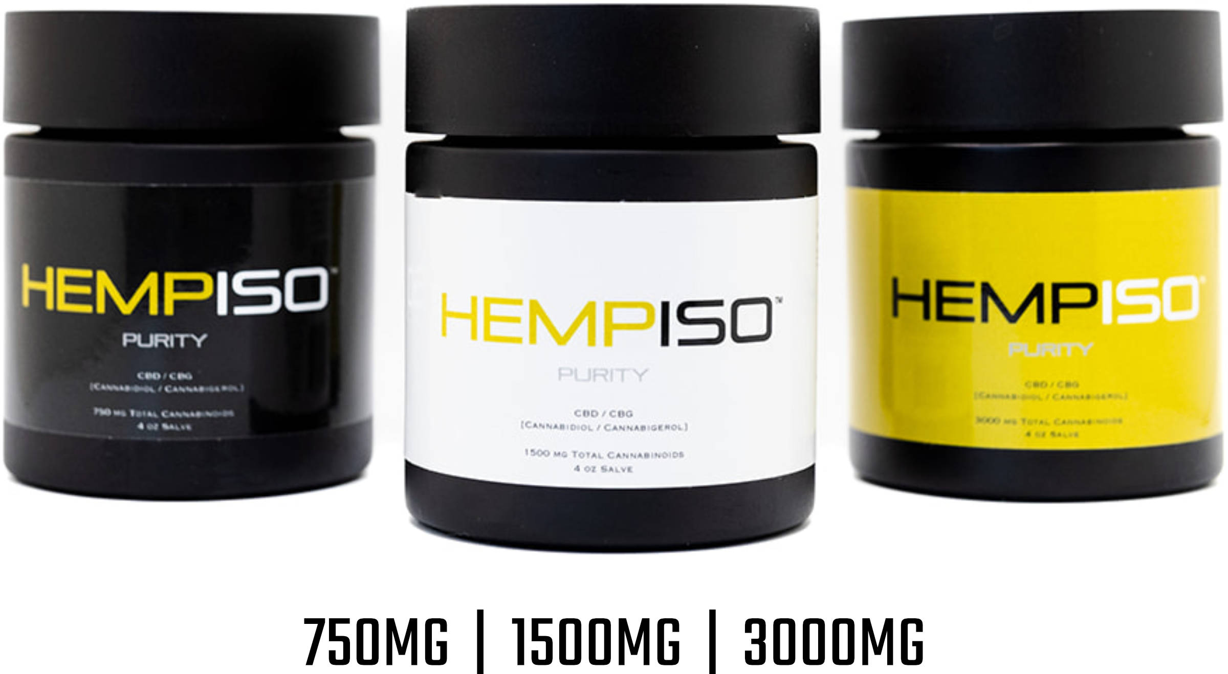 HempISO - CBD Topicals Salve 750MG 1500MG 3000MG