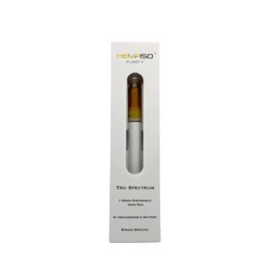 1 Gram Disposable ZERO THC “Tru Spectrum” Vape Pen (SATIVA – Lemon Haze)
