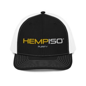 Black & White HempISO Snapback Trucker Cap