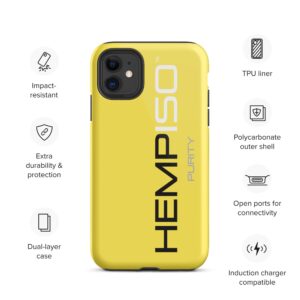 HempISO Gold Tough iPhone case